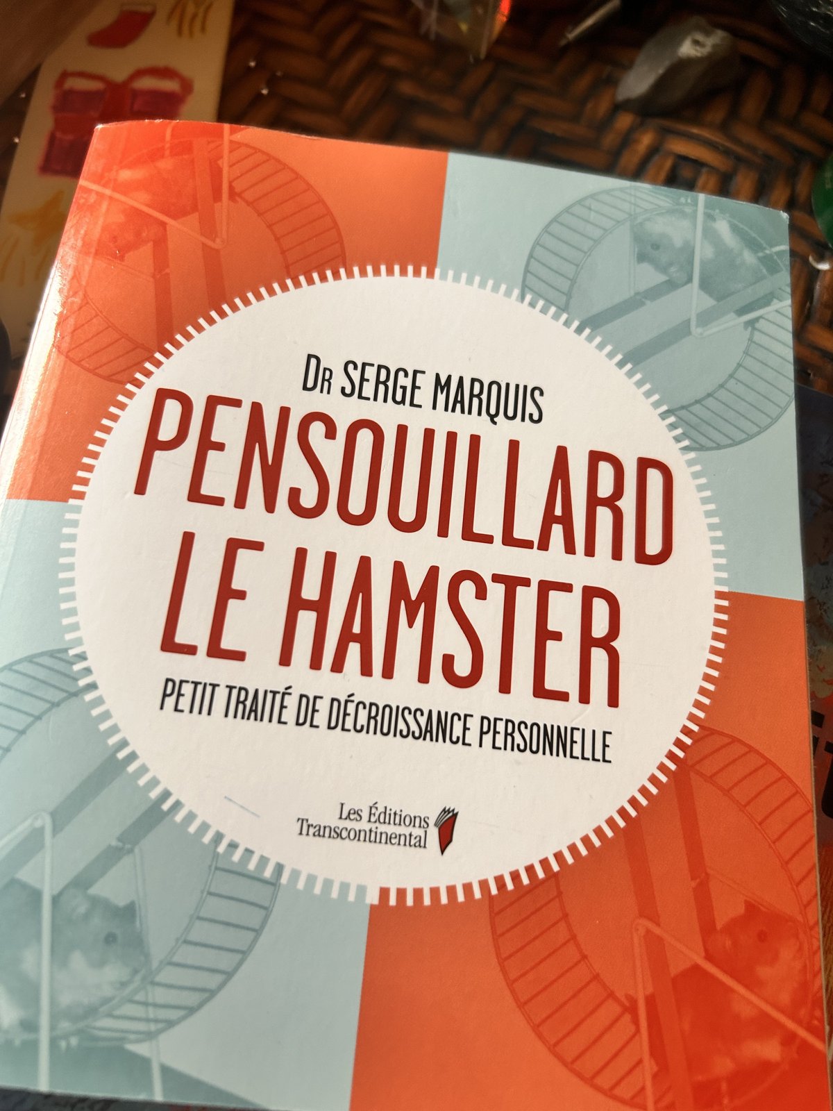 Le livre « Pensouillard le hamster » de Serge Marquis, dans ma bibliothèque