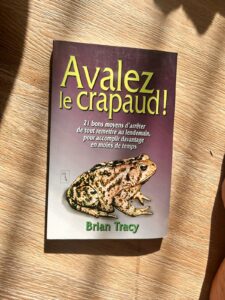 Le livre « Avalez le crapaud! » de Brian Tracy, autre photo