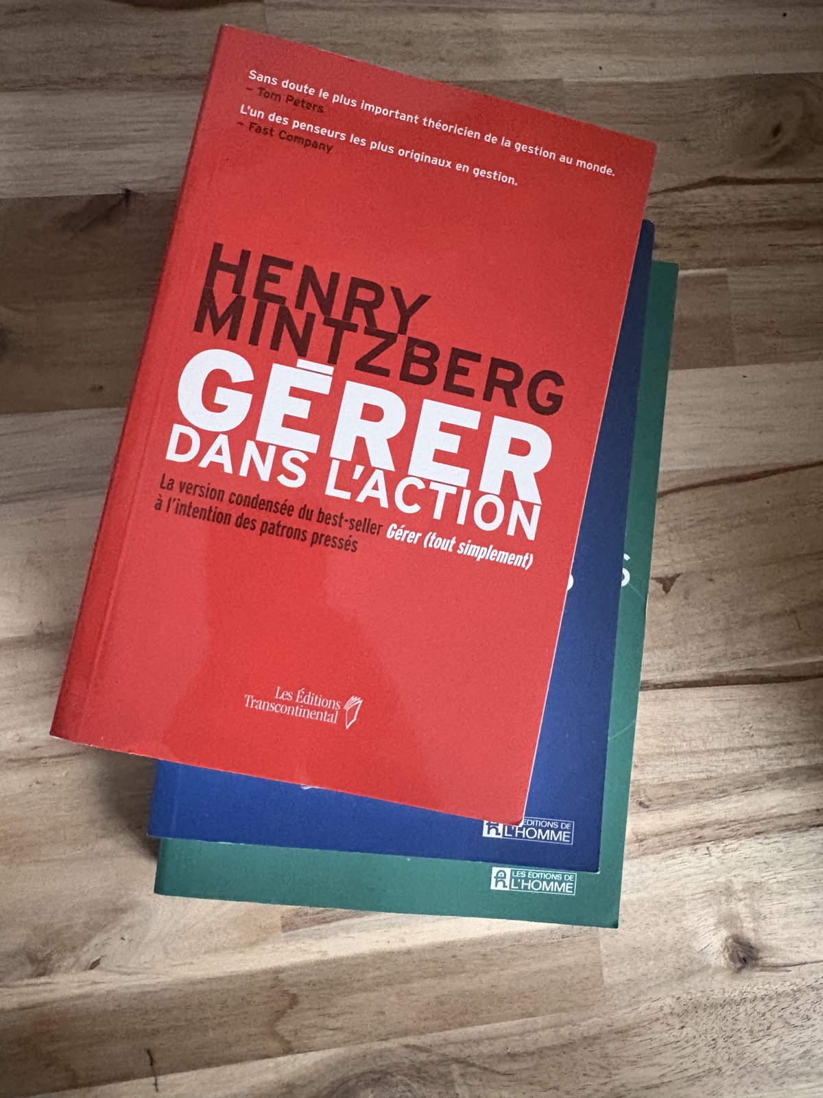 Le livre « Gérer dans l'action » de Henry Mintzberg, dans ma bibliothèque