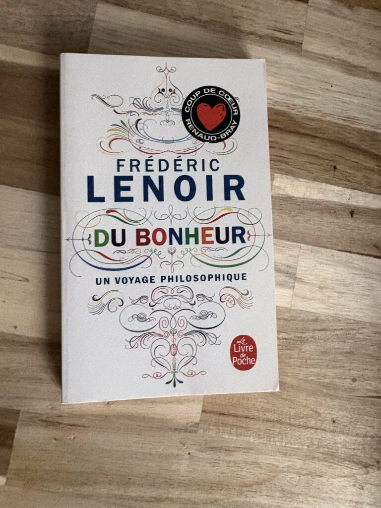 Le livre « Du bonheur » de Frédéric Lenoir, dans ma bibliothèque