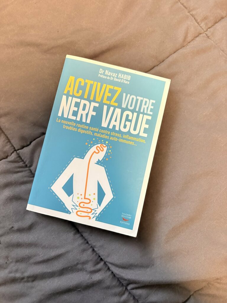 Le livre « Activez votre nerf vague » de Navaz Habib, dans ma bibliothèque