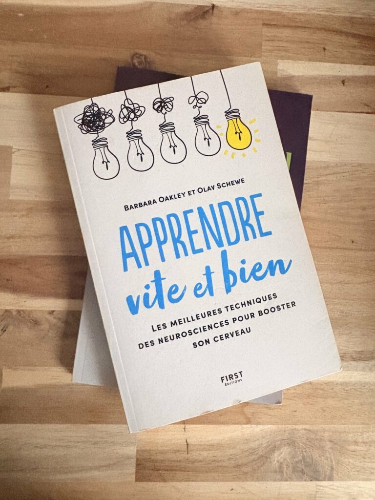 Le livre « Apprendre vite et bien » de Barbara Oakley, Olav Schewe, dans ma bibliothèque
