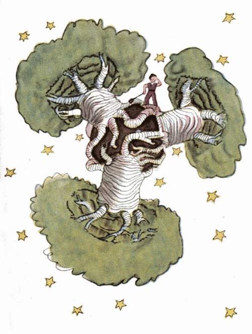 Une planète envahie par trois baobabs géants