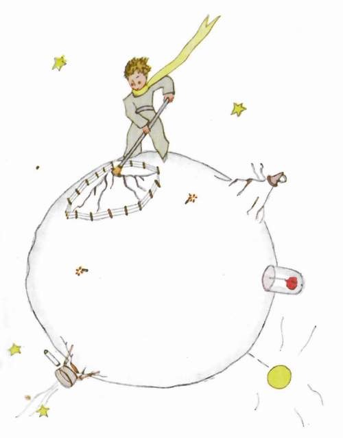 Le petit prince ramone ses volcans avant son départ