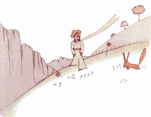 Le petit prince rencontre le renard sous le pommier